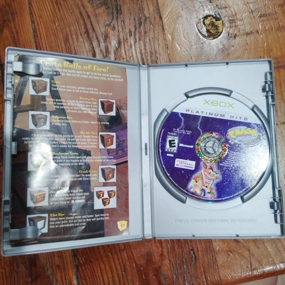 Crash Bandicoot: The Wrath of Cortex Xbox Tested Working